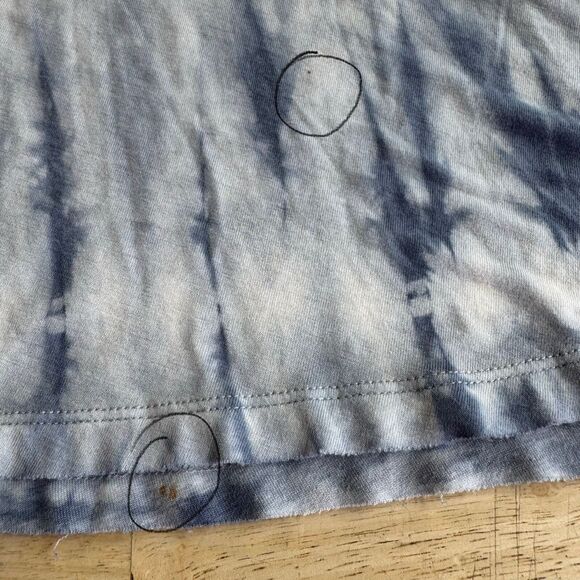 Z SUPPLY Tank Dress Cotton Jersey Medium Blue New Tie Dye Loungewear Coastal Fun - Picture 6 of 12